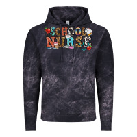 Cloud Black school nurse Vintage Hoodie - OliviaCreatesArt