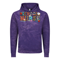 Cloud Purple school nurse Vintage Hoodie - OliviaCreatesArt