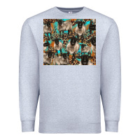 Heather Grey Suffolk sheeps Premium Sweatshirt - BarkalooDesign