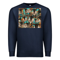 Navy Suffolk sheeps Premium Sweatshirt - BarkalooDesign