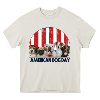 Cream American Dog Day Heavy Core Tee - Bettercallsaul