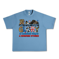 Pebble Blue it's the guts and it's the glory a hundred stories Urban Heavy Tee - RanaPortraitStore
