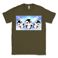 Army Green cute penguin Classic Tee - TumblerDesignByShophia