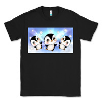 Black cute penguin Classic Tee - TumblerDesignByShophia