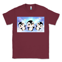Burgundy cute penguin Classic Tee - TumblerDesignByShophia