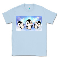 Dusty Blue cute penguin Classic Tee - TumblerDesignByShophia