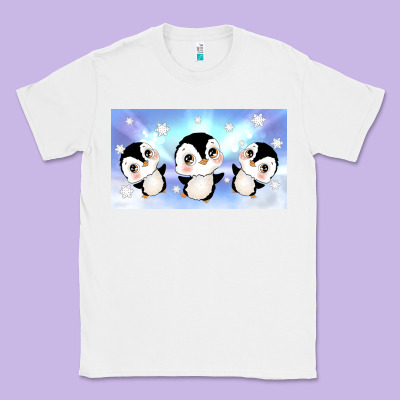 Cute Penguin Classic Tee Designed By Tumblerdesignbyshophia