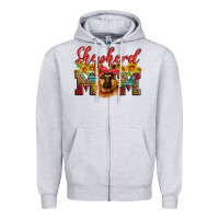 Heather Grey german shepherd mom Zipper Hoodie - Artiststas