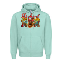 Seafoam german shepherd mom Zipper Hoodie - Artiststas
