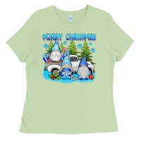 Matcha merry christmas gnomies Ladies Tee - texasbilliewilder