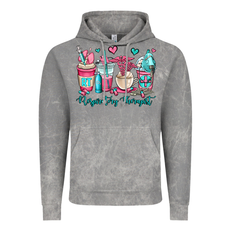 Rt Respiratory Therapist Coffee Cups Vintage Hoodie by OliviaCreatesArt | Teevron