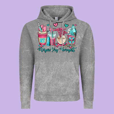 Rt Respiratory Therapist Coffee Cups Vintage Hoodie Designed By Oliviacreatesart
