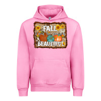 Fuchsia Pink fall is proof that change is beautiful Urban Hoodie - AdoDesignShop