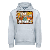 Heather Grey fall is proof that change is beautiful Urban Hoodie - AdoDesignShop