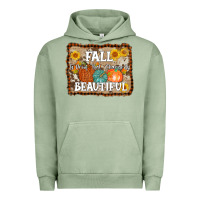 Pigment Oil Green fall is proof that change is beautiful Urban Hoodie - AdoDesignShop