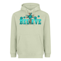 Matcha western turquoise's gemstones cross believe Heavyweight Hoodie - BarkalooDesign