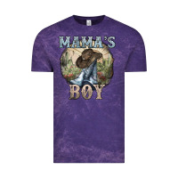 Cloud Purple Mama's Boy western Cowboy boots cactus Vintage Tee - HowdyJamesFarm