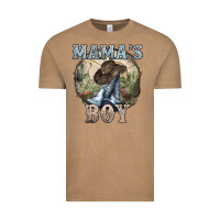 Vintage Coffee Mama's Boy western Cowboy boots cactus Vintage Tee - HowdyJamesFarm