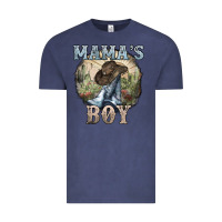 Vintage Denim Mama's Boy western Cowboy boots cactus Vintage Tee - HowdyJamesFarm