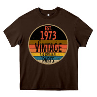 Chocolate Brown Est 1973 Vintage All Original Parts Heavy Core Tee - Bettercallsaul
