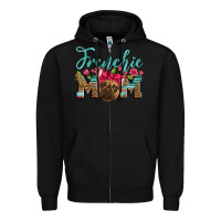 Black french bulldog mom Zipper Hoodie - Artiststas