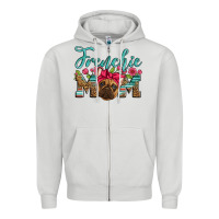Dove Grey french bulldog mom Zipper Hoodie - Artiststas