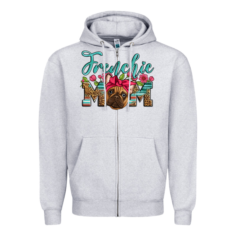 French Bulldog Mom Zipper Hoodie by Artiststas | Teevron