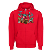 Red french bulldog mom Zipper Hoodie - Artiststas