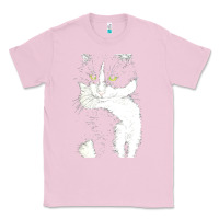 Bubblegum Pink tuxedo cat t  shirt tuxedo cat t  shirt Classic Tee - longCreatives