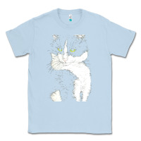 Dusty Blue tuxedo cat t  shirt tuxedo cat t  shirt Classic Tee - longCreatives