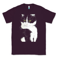 Plum tuxedo cat t  shirt tuxedo cat t  shirt Classic Tee - longCreatives