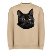 Mushroom Bombay Cat Face Heavyweight Sweatshirt - LillyAllenDesigns