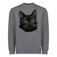 Storm Bombay Cat Face Heavyweight Sweatshirt - LillyAllenDesigns