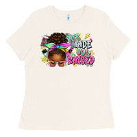 Bone 70's made 80's raised afro messy bun Ladies Tee - texasbilliewilder