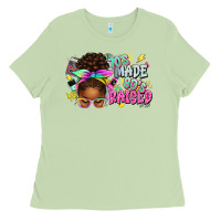Matcha 70's made 80's raised afro messy bun Ladies Tee - texasbilliewilder