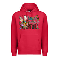 Cardinal Happy Easter Y'all Premium Hoodie - CowhideDigitalArt