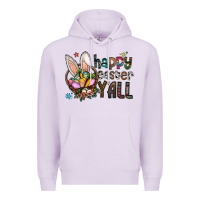 Lilac Happy Easter Y'all Premium Hoodie - CowhideDigitalArt