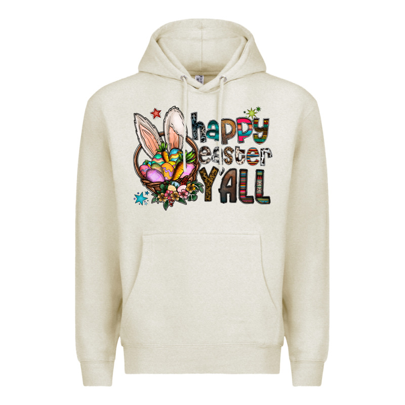 Happy Easter Y'all Premium Hoodie by CowhideDigitalArt | Teevron