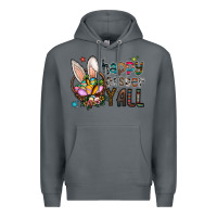 Rock Happy Easter Y'all Premium Hoodie - CowhideDigitalArt