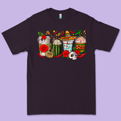 Hispanic Heritage Month Coffee Cups Premium Tee Designed By Texasbilliewilder