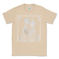 Mushroom The Lovers Tarot Card Skeleton Valentines Halloween Occult Classic Tee - longCreatives