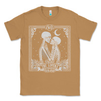 Toasted Coconut The Lovers Tarot Card Skeleton Valentines Halloween Occult Classic Tee - longCreatives