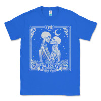 True Royal The Lovers Tarot Card Skeleton Valentines Halloween Occult Classic Tee - longCreatives