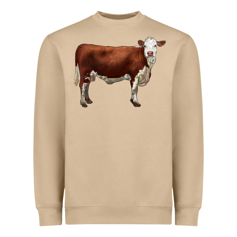 Hereford Cow Heavyweight Sweatshirt by LillyAllenDesigns | Teevron