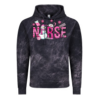Cloud Black nurse pink christmas Vintage Hoodie - OliviaCreatesArt