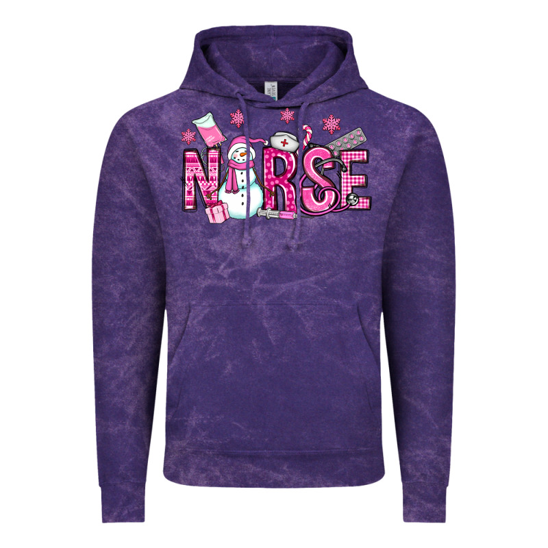 Nurse Pink Christmas Vintage Hoodie by OliviaCreatesArt | Teevron