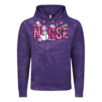 Cloud Purple nurse pink christmas Vintage Hoodie - OliviaCreatesArt