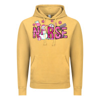 Vintage Mustard nurse pink christmas Vintage Hoodie - OliviaCreatesArt