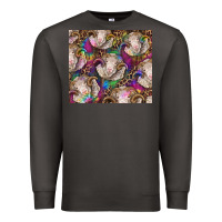 Smoke merino ram tie dye tumbler Premium Sweatshirt - BarkalooDesign