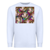 White merino ram tie dye tumbler Premium Sweatshirt - BarkalooDesign